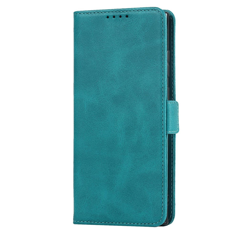 For Samsung Galaxy S22 Ultra 5G PU Leather Flip Wallet Case Wrist Strap Stand Double Magnetic Clasp Shockproof Cover