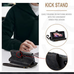 For Samsung Galaxy Z Fold3 5G Phone Cases with Strap CASEME C30 Zipper Multiple Card Holder PU Leather Cover