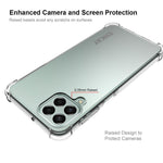 ENKAY HAT PRINCE For Samsung Galaxy M33 5G (Global Version) Thickened Corners Shockproof Clear TPU Cover Phone Protective Case with Anti-slip Strip Edge