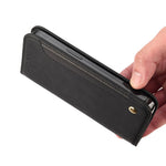 For Samsung Galaxy M33 5G (Global Version) Splicing PU Leather+TPU Skin-touch Feeling Case Stand Magnetic Absorption Flip Folio Wallet Cover