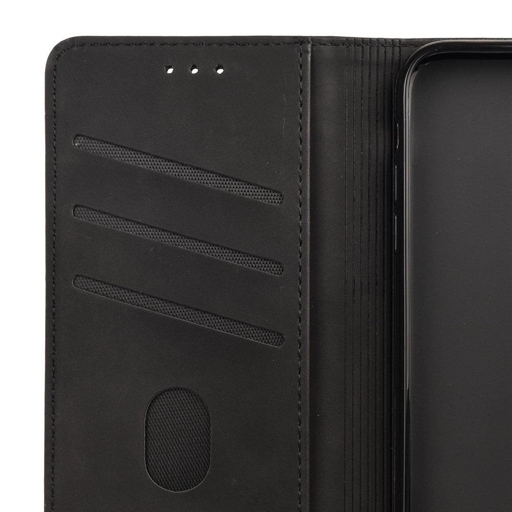 For Samsung Galaxy M33 5G (Global Version) Splicing PU Leather+TPU Skin-touch Feeling Case Stand Magnetic Absorption Flip Folio Wallet Cover