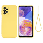 Til Samsung Galaxy A23 5G (Global Version) / 4G Bagcover i flydende silikone med blødt mikrofiberfor og ridsefast telefonbeskyttelse