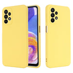 Samsung Galaxy A23 5G (Global version) / 4G Flytande silikon bakstycke Mjukt mikrofiberfoder Reptåligt mobilskydd