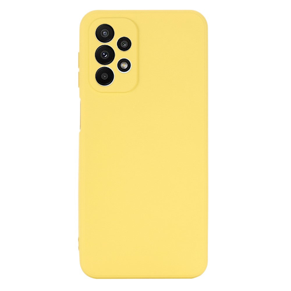 Samsung Galaxy A23 5G (Global version) / 4G Flytande silikon bakstycke Mjukt mikrofiberfoder Reptåligt mobilskydd