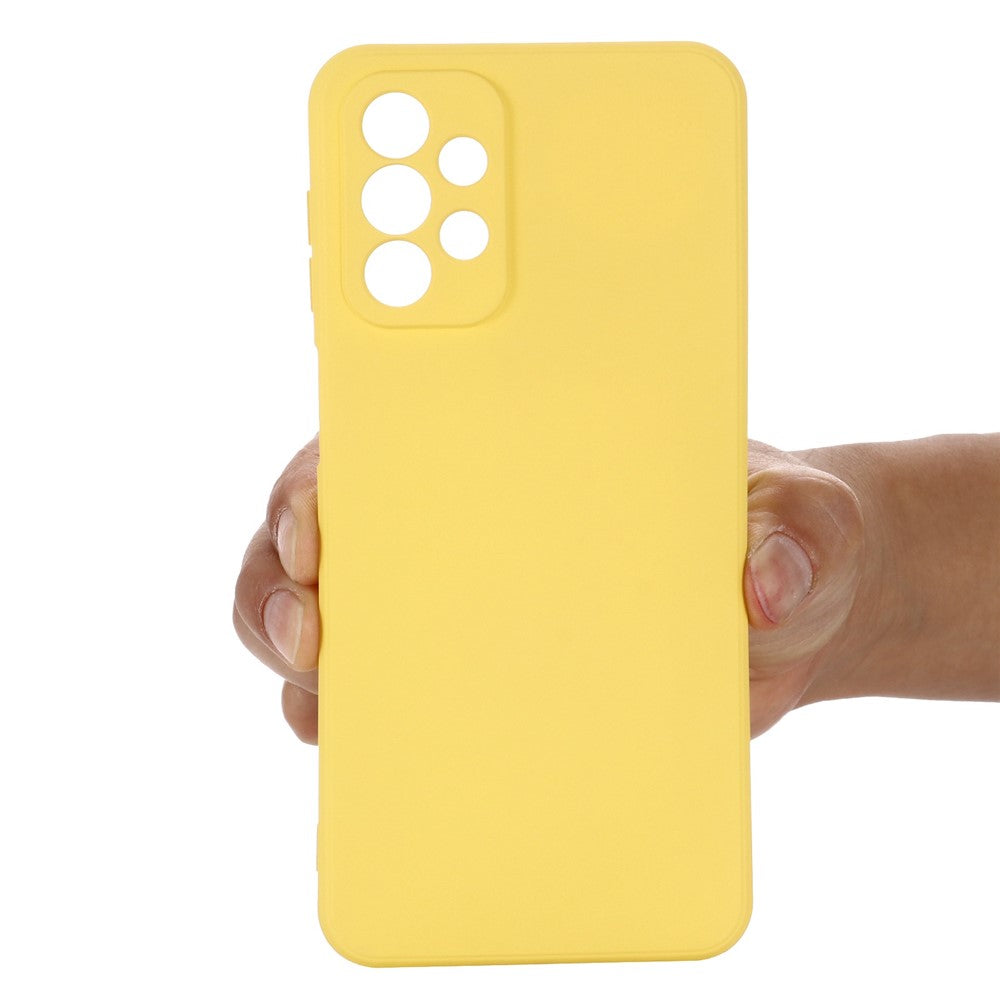 Til Samsung Galaxy A23 5G (Global Version) / 4G Bagcover i flydende silikone med blødt mikrofiberfor og ridsefast telefonbeskyttelse
