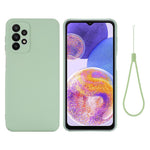 Samsung Galaxy A23 5G (Global version) / 4G Flytande silikon bakstycke Mjukt mikrofiberfoder Reptåligt mobilskydd