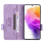 PU Leather Phone Case for Samsung Galaxy A73 5G, Wallet Flip Stand Shockproof TPU Interior Shell Anti-dust Cover