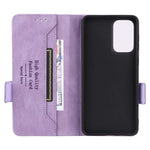 PU Leather Phone Case for Samsung Galaxy A73 5G, Wallet Flip Stand Shockproof TPU Interior Shell Anti-dust Cover