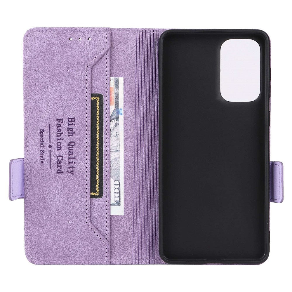 PU Leather Phone Case for Samsung Galaxy A73 5G, Wallet Flip Stand Shockproof TPU Interior Shell Anti-dust Cover