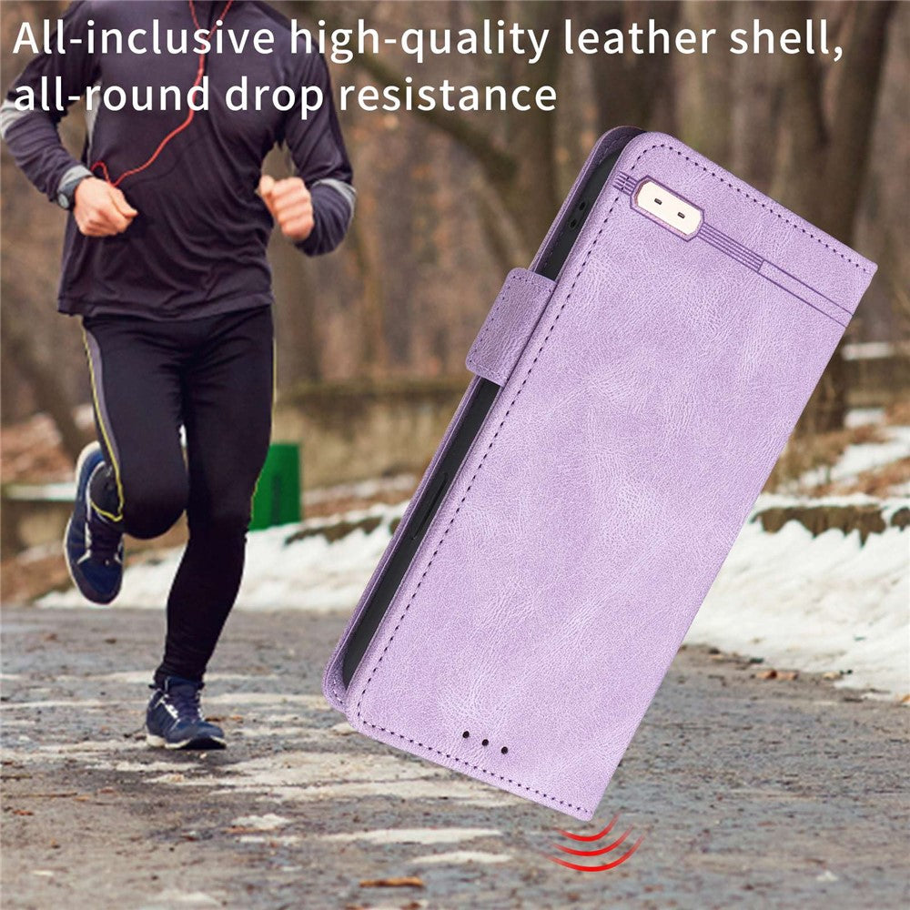 PU Leather Phone Case for Samsung Galaxy A73 5G, Wallet Flip Stand Shockproof TPU Interior Shell Anti-dust Cover