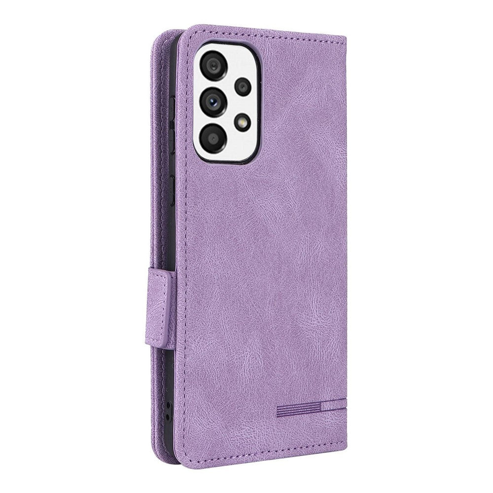 PU Leather Phone Case for Samsung Galaxy A73 5G, Wallet Flip Stand Shockproof TPU Interior Shell Anti-dust Cover