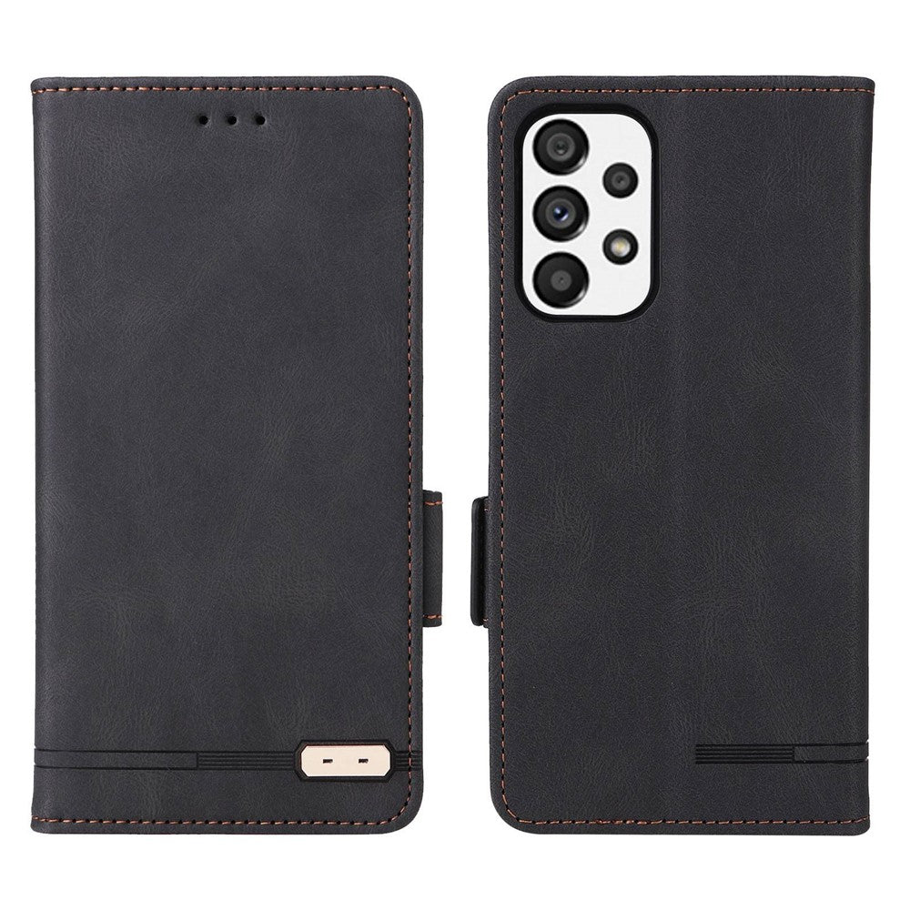 PU Leather Phone Case for Samsung Galaxy A73 5G, Wallet Flip Stand Shockproof TPU Interior Shell Anti-dust Cover
