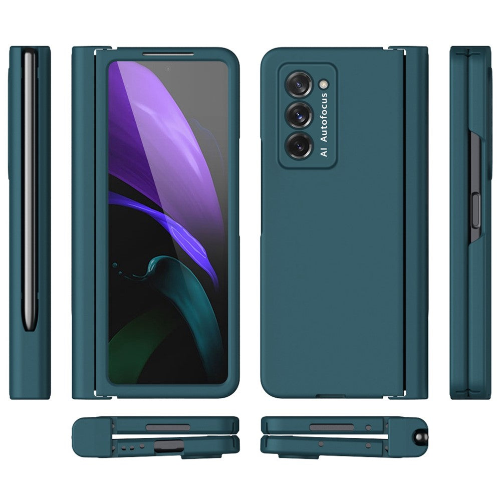 Hard PC Phone Flip Case for Samsung Galaxy Z Fold2 5G Shockproof Cover with Screen Protector