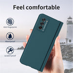 Hard PC Phone Flip Case for Samsung Galaxy Z Fold2 5G Shockproof Cover with Screen Protector