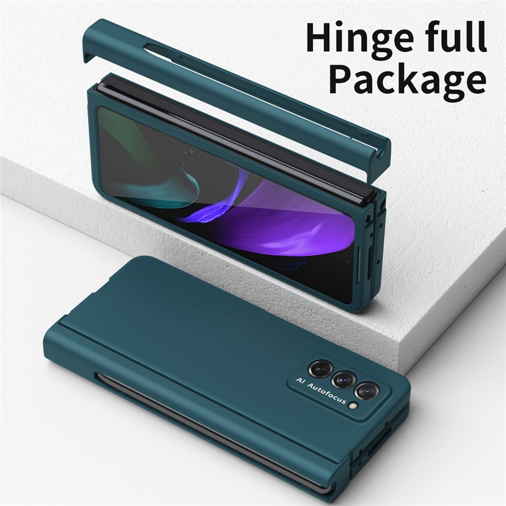 Hard PC Phone Flip Case for Samsung Galaxy Z Fold2 5G Shockproof Cover with Screen Protector