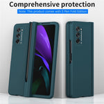 Hard PC Phone Flip Case for Samsung Galaxy Z Fold2 5G Shockproof Cover with Screen Protector