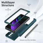 Hard PC Phone Flip Case for Samsung Galaxy Z Fold2 5G Shockproof Cover with Screen Protector