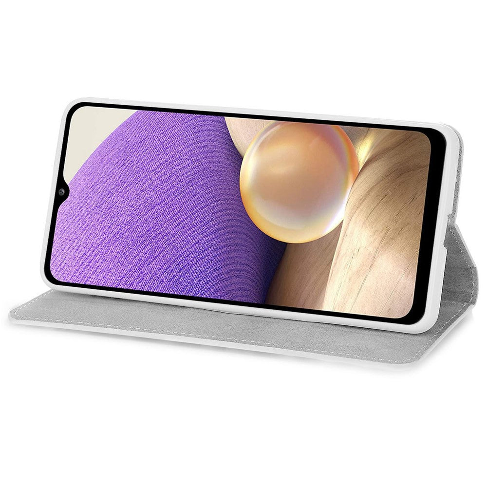 Til Samsung Galaxy A13 4G Glitter Pailletter Splejsning Cover PU Læder Stander Aftagelig Håndledsrem Flip Tegnebog Telefon Etui