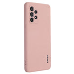 ENKAY HAT PRINCE Liquid Silicone Case for Samsung Galaxy A52 4G/5G/A52s 5G, Shockproof Straight Edge Design Camera Protection Lens Protector Cover