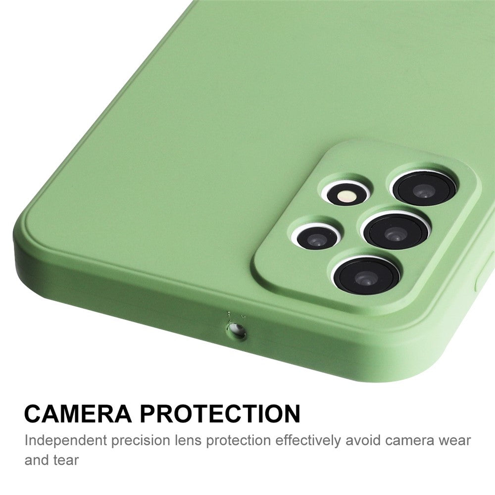 ENKAY HAT PRINCE Flytande Silikonskal till Samsung Galaxy A23 4G / 5G (Global Version), Anti-kollision Rak Kant Design Kameraskydd Linsskydd Skyddsfodral