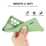 ENKAY HAT PRINCE Liquid Silicone Case for Samsung Galaxy A53 5G, Drop Resistant Straight Edge Design Camera Protection Lens Protector Cover