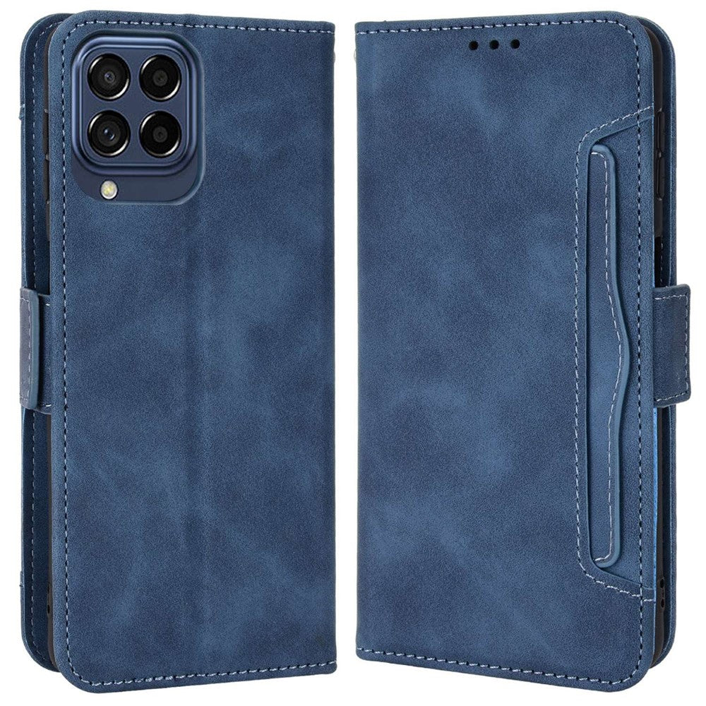 Dammfritt smartphone-fodral till Samsung Galaxy M53 5G, magnetiskt fällbart plånboksfodral i PU-läder