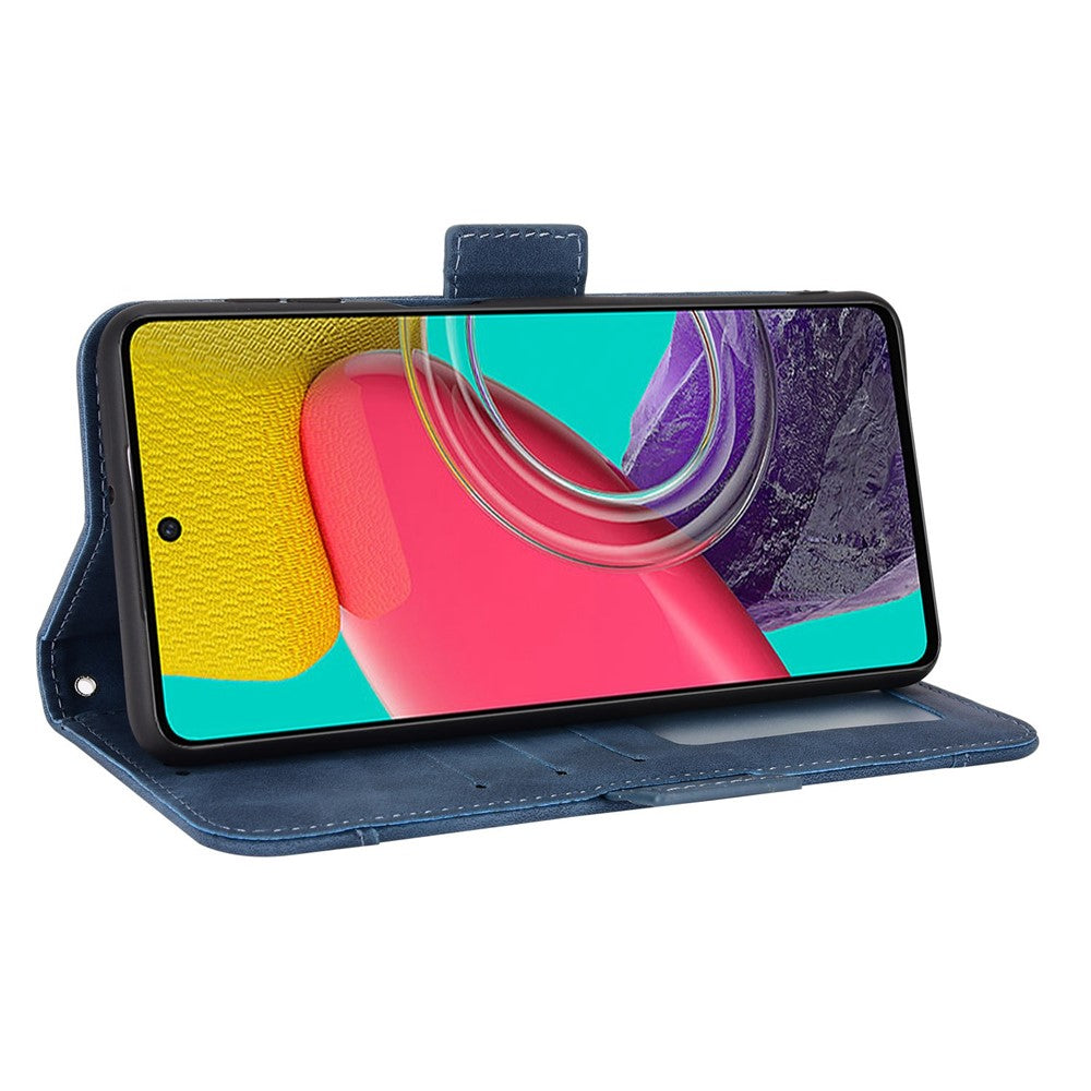 Dammfritt smartphone-fodral till Samsung Galaxy M53 5G, magnetiskt fällbart plånboksfodral i PU-läder