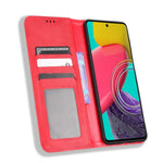 Phone Cover for Samsung Galaxy M33 5G (Global Version), Well-protected Anti-scratch Auto-Absorbed Retro Surface Wallet Stand Leather Phone Accessory
