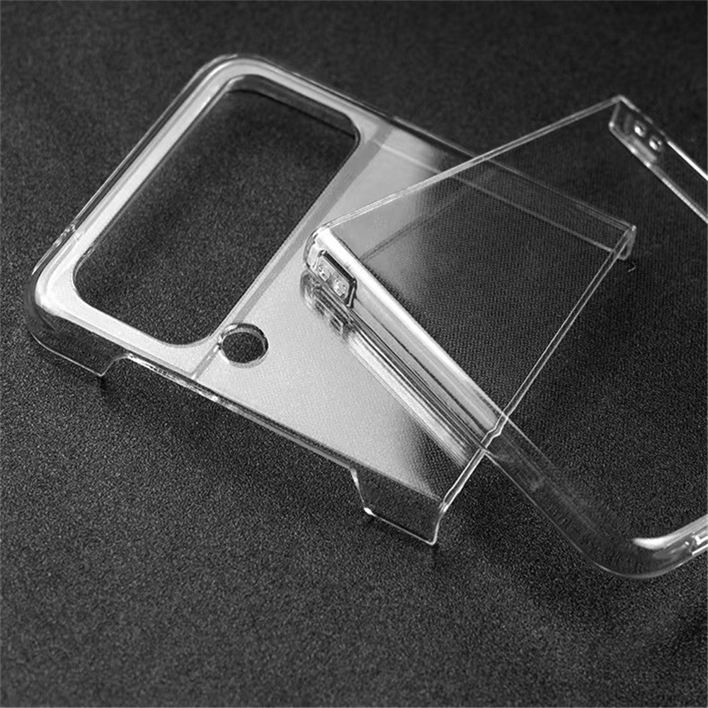 For Samsung Galaxy Z Flip4 5G Clear Case Hard PC Full Protection Shockproof Anti-fall Cover