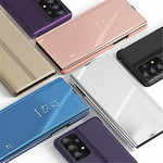 Til Samsung Galaxy A73 5G S22 Ultra 5G Flip lædercover med stativ Fuld beskyttende telefonetui