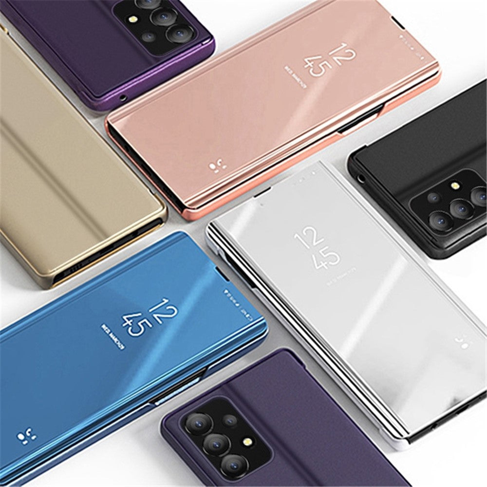 Til Samsung Galaxy A73 5G S22 Ultra 5G Flip lædercover med stativ Fuld beskyttende telefonetui
