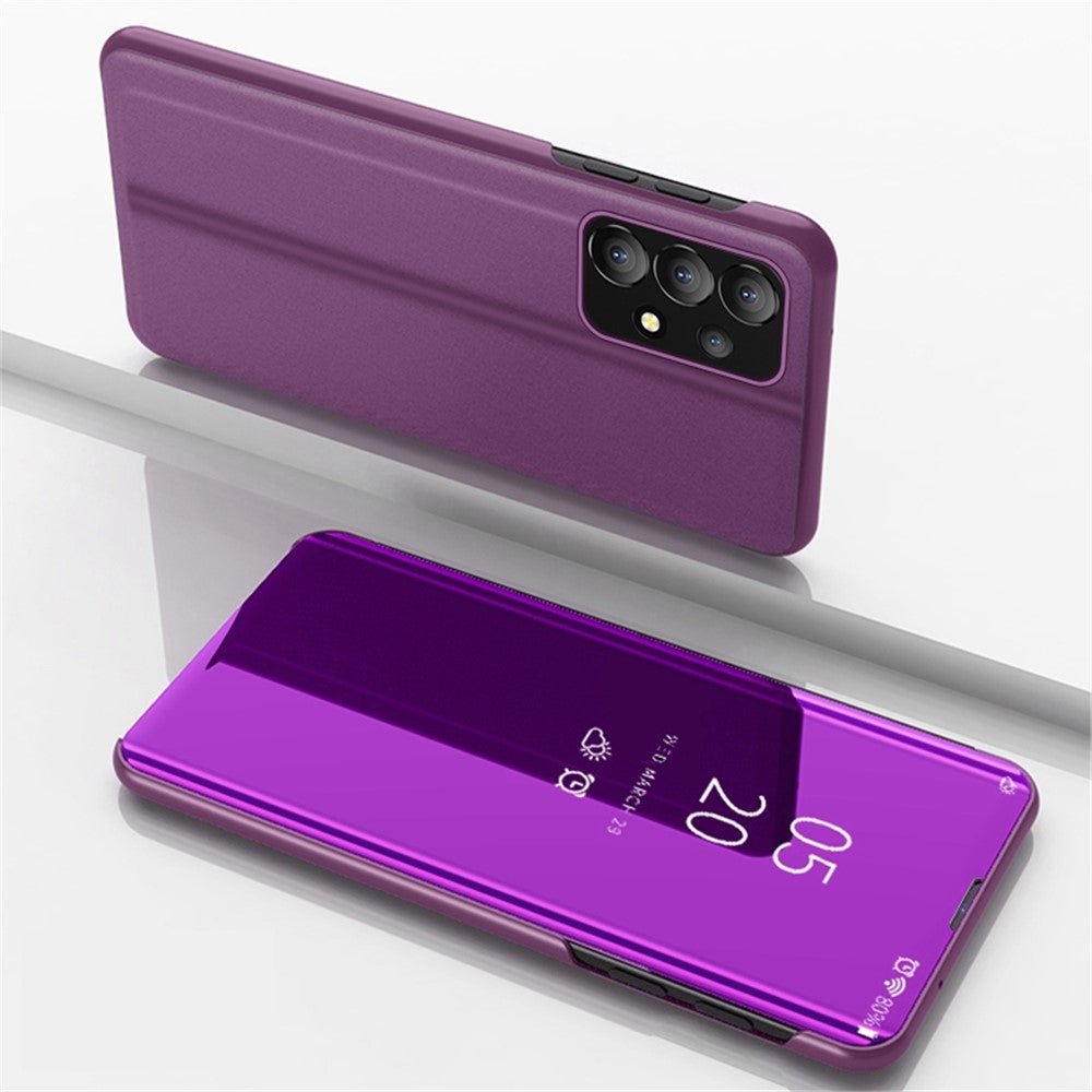 Til Samsung Galaxy A73 5G S22 Ultra 5G Flip lædercover med stativ Fuld beskyttende telefonetui