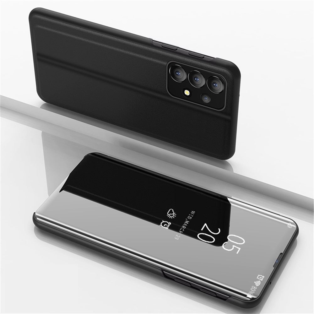 Til Samsung Galaxy A73 5G S22 Ultra 5G Flip lædercover med stativ Fuld beskyttende telefonetui