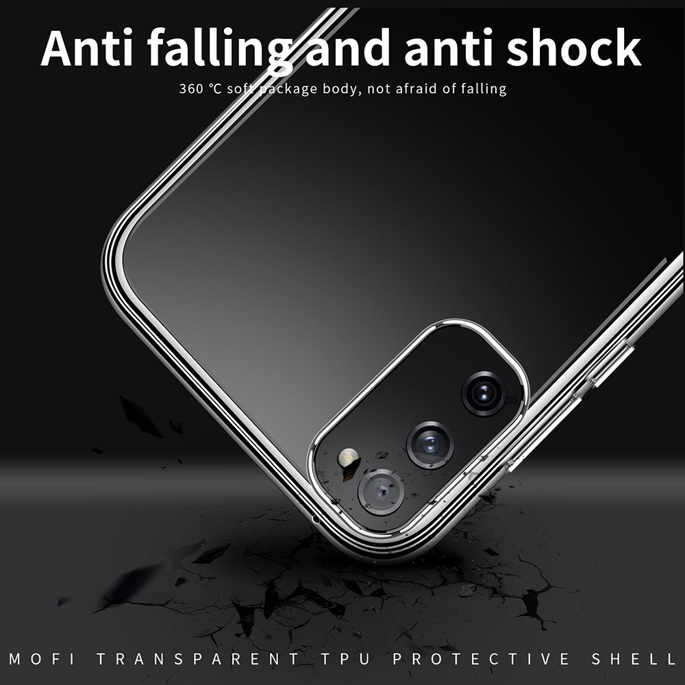 MOFI For Samsung Galaxy S20 FE 2022/S20 FE/S20 FE 5G/S20 Lite Drop-proof Transparent Phone Case Protector Soft TPU Back Cover