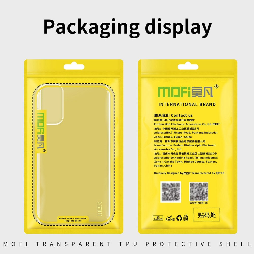 MOFI For Samsung Galaxy S20 FE 2022/S20 FE/S20 FE 5G/S20 Lite Drop-proof Transparent Phone Case Protector Soft TPU Back Cover