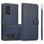 For Samsung Galaxy A32 5G/M32 5G Magnetic Detachable 2-in-1 PU Leather Case Stand Feature Wallet Shockproof Removable Phone Cover with Wrist Strap