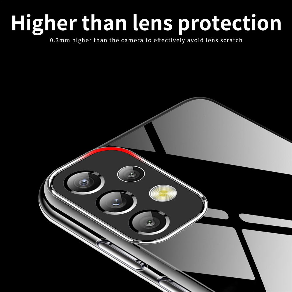 MOFI För Samsung Galaxy A33 5G Skal Transparent Stötdämpande TPU Skyddande mobilskal