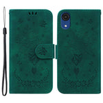 For Samsung Galaxy A03 Core Anti-Scratch Full Protection Cover Imprinting Roses Butterflies Pattern Shockproof Leather Case Wallet Stand with Strap