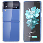 For Samsung Galaxy Z Flip4 5G Crystal Clear Case Hard PC Back Soft TPU Bumper Edge Anti-Scratch Cover