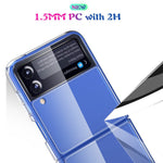 For Samsung Galaxy Z Flip4 5G Crystal Clear Case Hard PC Back Soft TPU Bumper Edge Anti-Scratch Cover