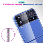 For Samsung Galaxy Z Flip4 5G Crystal Clear Case Hard PC Back Soft TPU Bumper Edge Anti-Scratch Cover