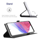 VILI K Series Stand Wallet Leather Case for Samsung Galaxy A53 5G, Double Magnetic Clasp Phone Cover