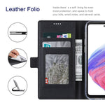 VILI K Series Stand Wallet Leather Case for Samsung Galaxy A53 5G, Double Magnetic Clasp Phone Cover