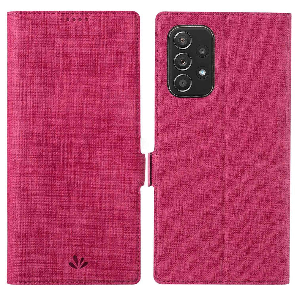 VILI K Series Stand Wallet Leather Case for Samsung Galaxy A53 5G, Double Magnetic Clasp Phone Cover