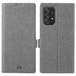 VILI K Series Stand Wallet Leather Case for Samsung Galaxy A53 5G, Double Magnetic Clasp Phone Cover