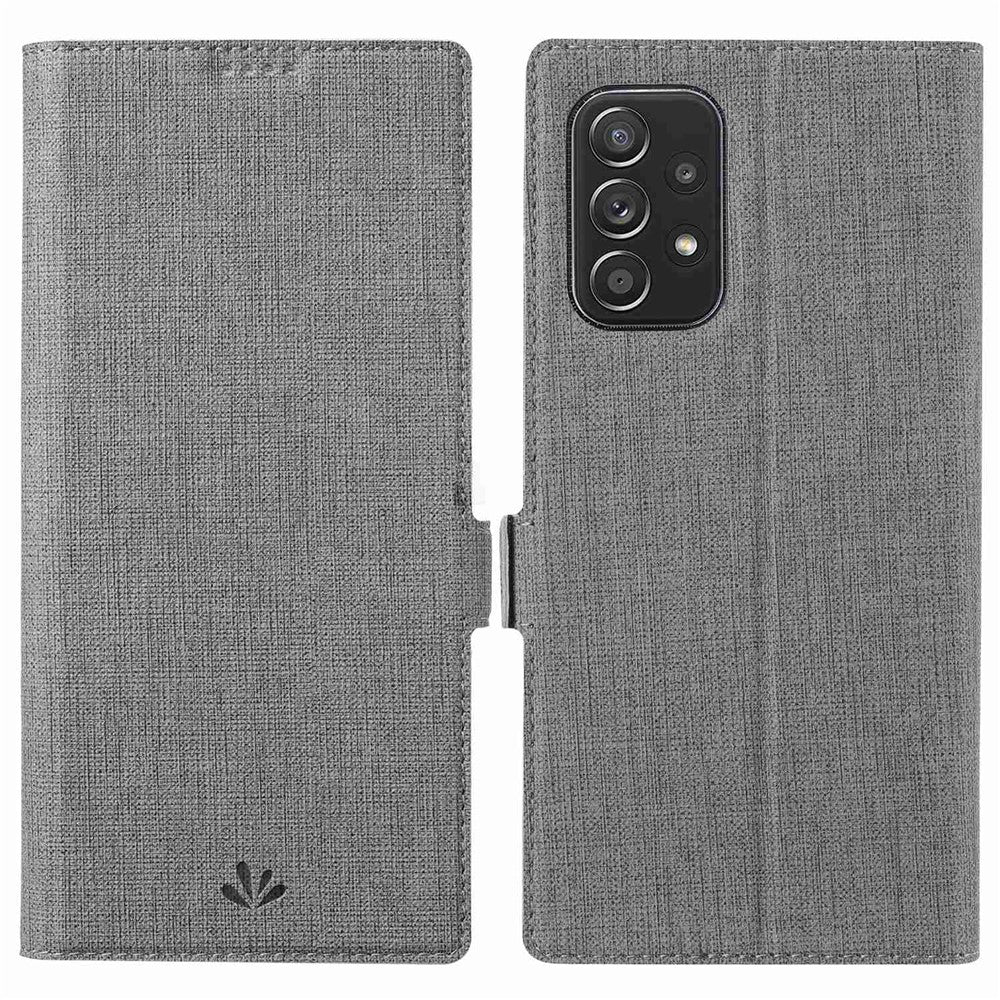 VILI K Series Stand Wallet Leather Case for Samsung Galaxy A53 5G, Double Magnetic Clasp Phone Cover