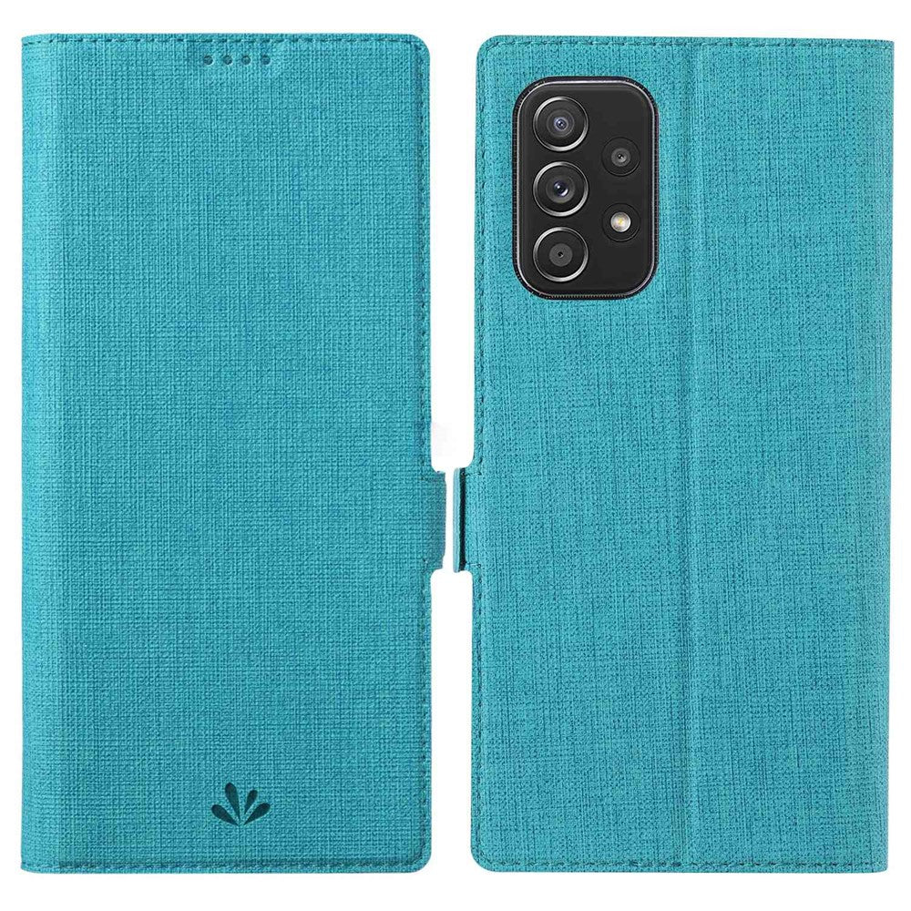 VILI K Series Stand Wallet Leather Case for Samsung Galaxy A53 5G, Double Magnetic Clasp Phone Cover