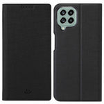 VILI DMX-serien til Samsung Galaxy M33 5G (global version) Standertelefonetui i PU-læder med håndfri anti-fald-funktion og kortholder