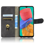 For Samsung Galaxy M33 5G (Global Version) PU Leather Wallet Case Stand Magnetic Closure Skin-touch Feeling Shockproof Flip Cover