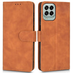 For Samsung Galaxy M33 5G (Global Version) PU Leather Wallet Case Stand Magnetic Closure Skin-touch Feeling Shockproof Flip Cover